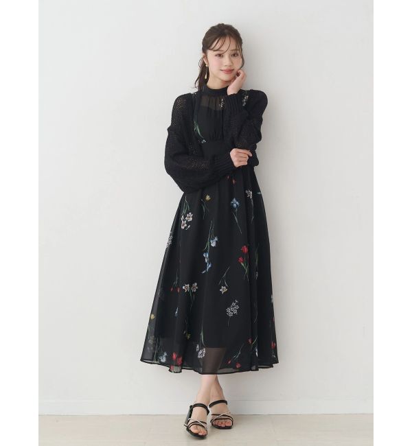 MERCURYDUO「スカシ編ミラメコンボレロカーディガン」|カーディガン|