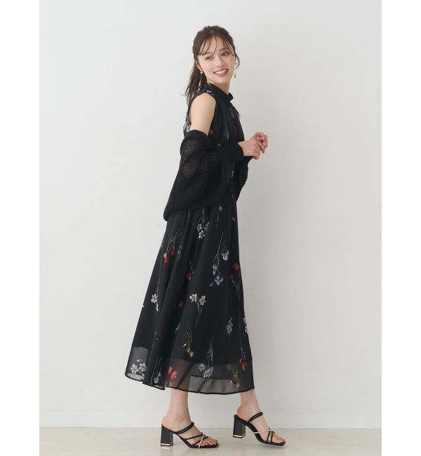 MERCURYDUO「スカシ編ミラメコンボレロカーディガン」|カーディガン|