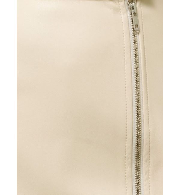 MURUA「ZIPスリットフェイクレザーナロースカート」|スカート|