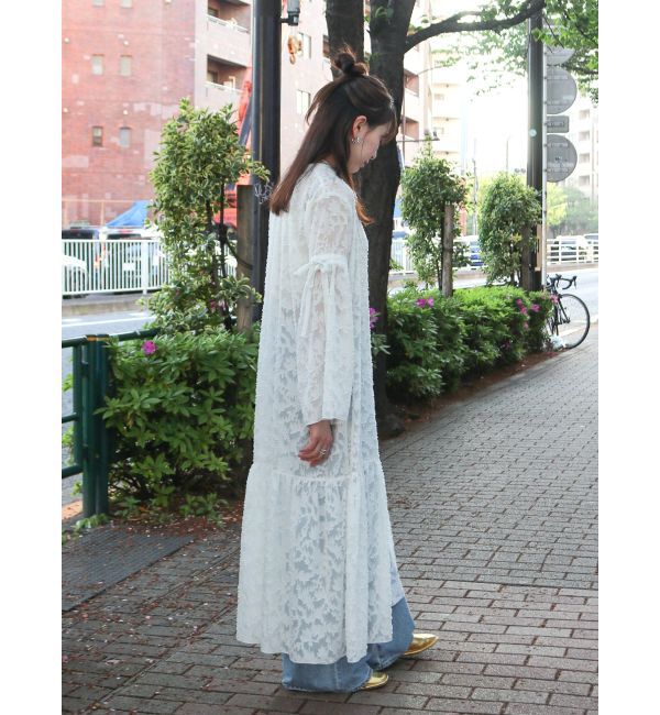 Ungrid「スリーブデザインジャカードワンピース」|ワンピース|