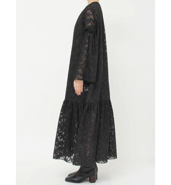 Ungrid「スリーブデザインジャカードワンピース」|ワンピース|