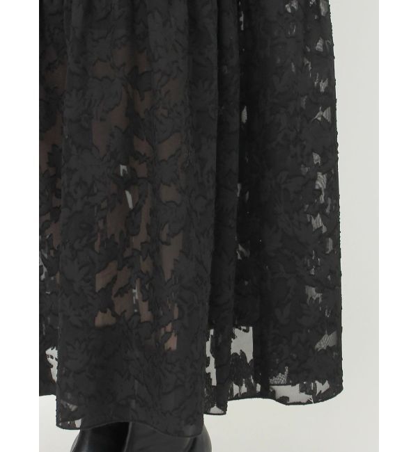 Ungrid「スリーブデザインジャカードワンピース」|ワンピース|