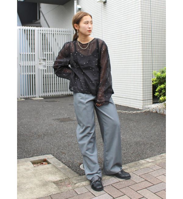 Ungrid「タックストレートパンツ」|その他|