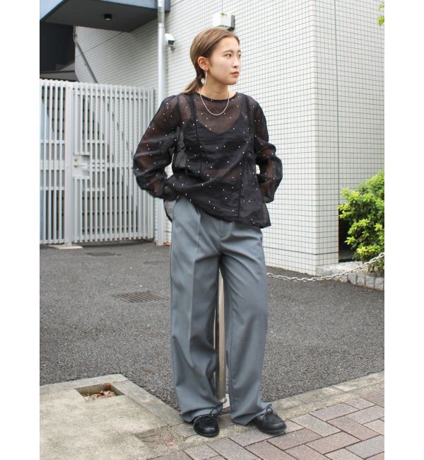 Ungrid「タックストレートパンツ」|その他|