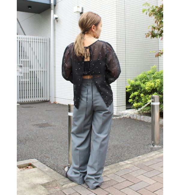 Ungrid「タックストレートパンツ」|その他|