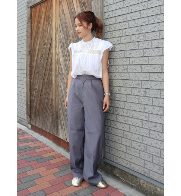 Ungrid「タックストレートパンツ」|その他|