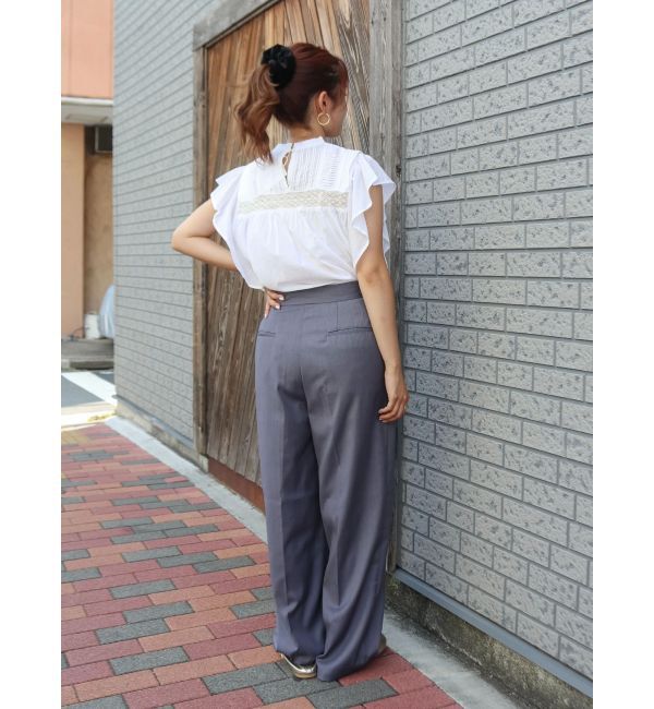 Ungrid「タックストレートパンツ」|その他|