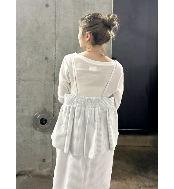 Ungrid「【WEB限定】ビスチェデザインキャミワンピース」|ワンピース|