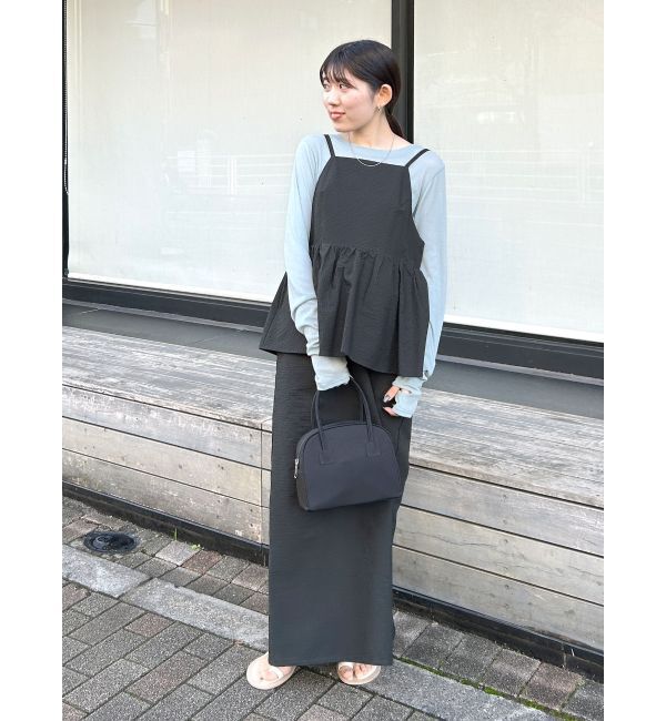 Ungrid「【WEB限定】ビスチェデザインキャミワンピース」|ワンピース|