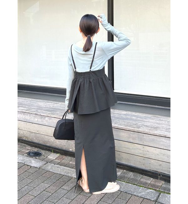 Ungrid「【WEB限定】ビスチェデザインキャミワンピース」|ワンピース|