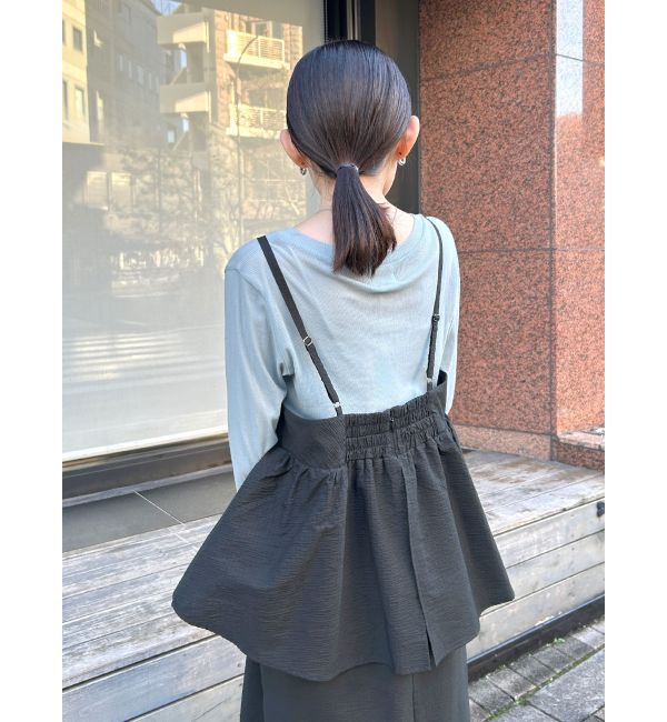 Ungrid「【WEB限定】ビスチェデザインキャミワンピース」|ワンピース|