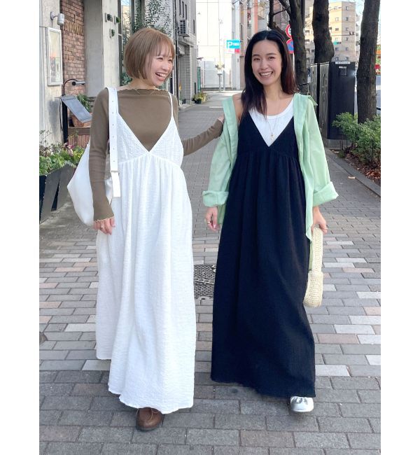 Ungrid「楊柳キャミワンピース」|ワンピース|