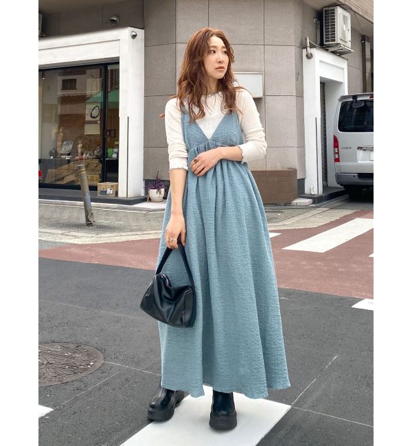 Ungrid「楊柳キャミワンピース」|ワンピース|