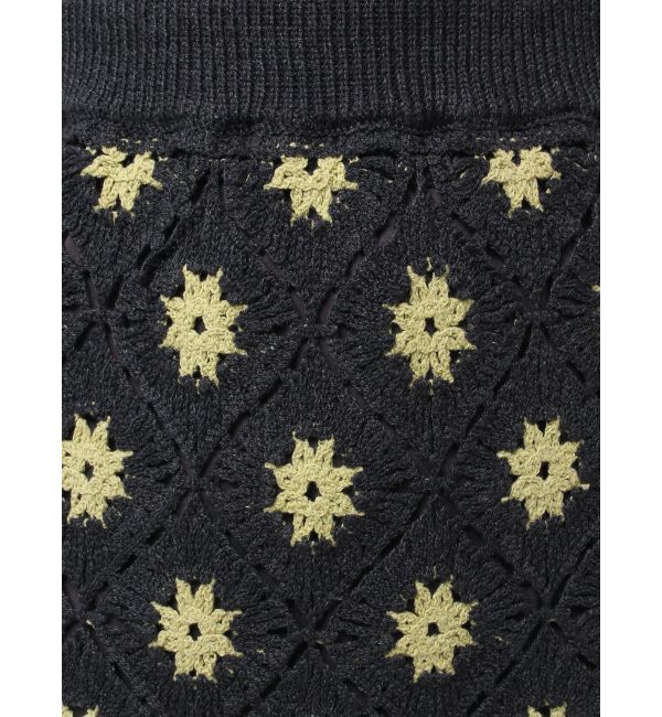 Ungrid「ビーズコンビニットアイラインスカート」|スカート|