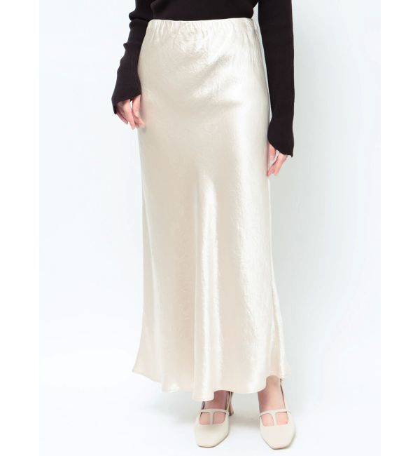 LAGUNAMOON「サテンナロースカート」|スカート|