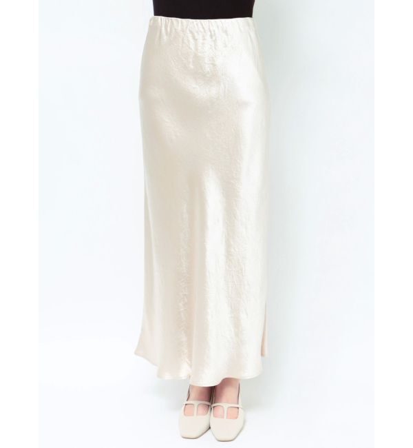 LAGUNAMOON「サテンナロースカート」|スカート|