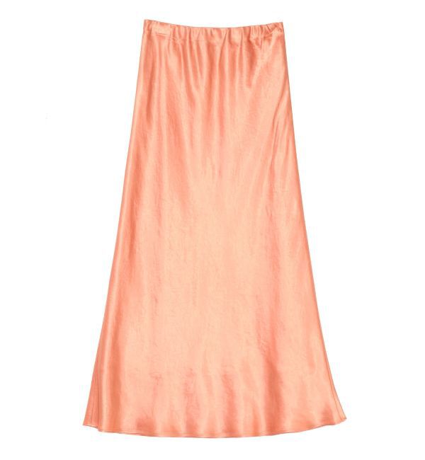 LAGUNAMOON「サテンナロースカート」|スカート|