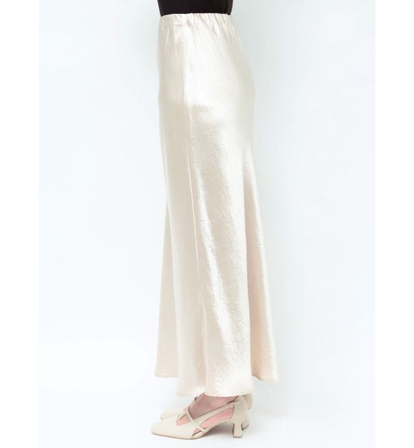 LAGUNAMOON「サテンナロースカート」|スカート|
