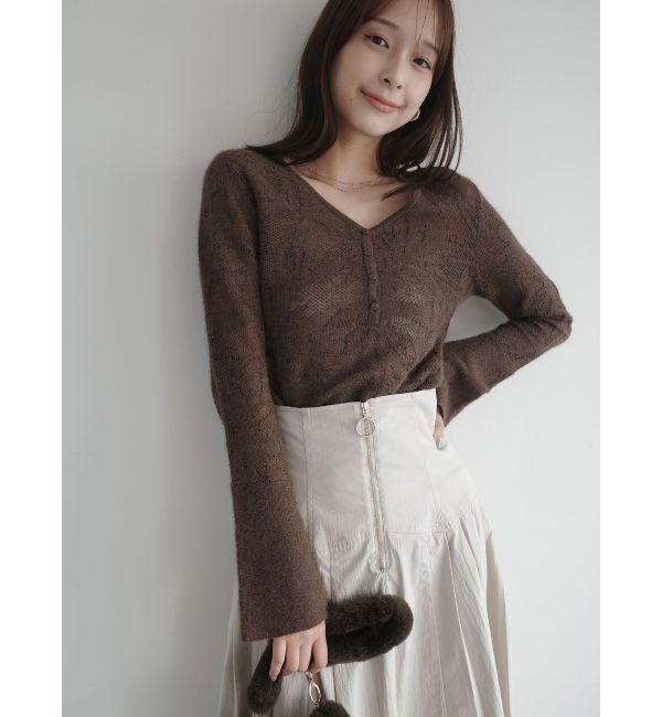 LAGUNAMOON「フロントZIPコルセットデザインフレアスカート」|スカート|