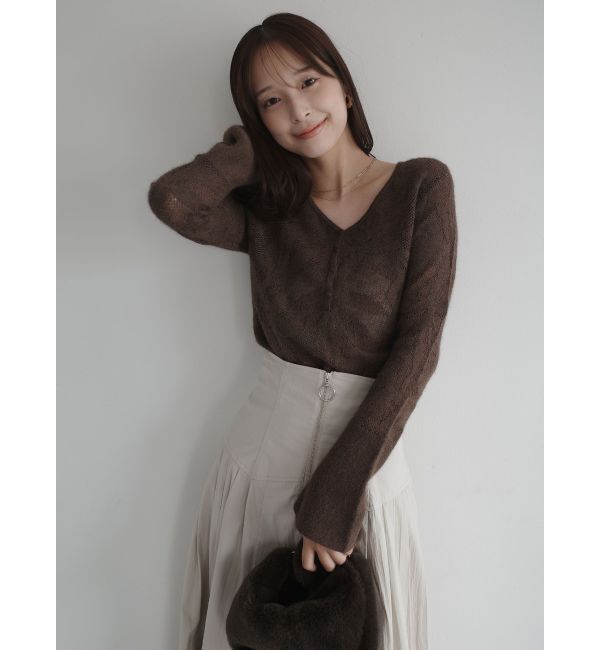 LAGUNAMOON「フロントZIPコルセットデザインフレアスカート」|スカート|