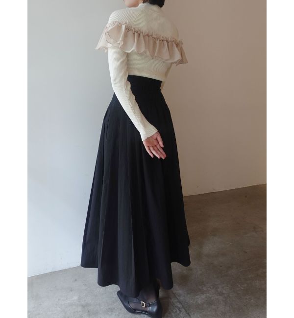 LAGUNAMOON「フロントZIPコルセットデザインフレアスカート」|スカート|