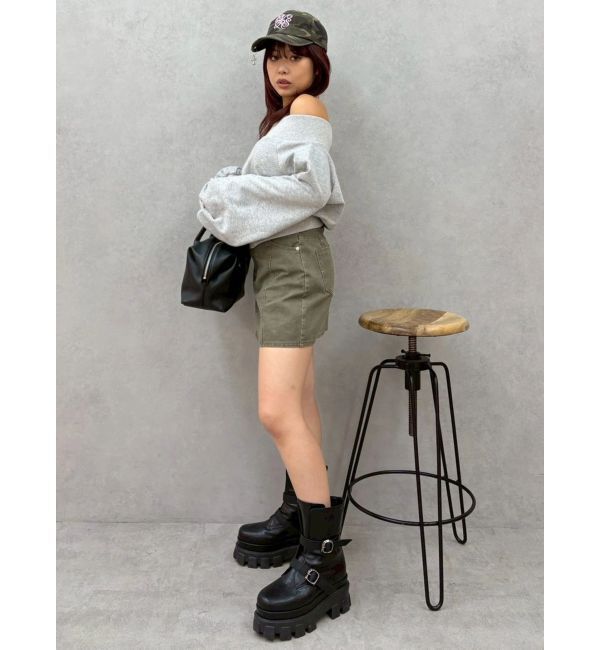 EVRIS「ツイルタイトミニスカート」|スカート|