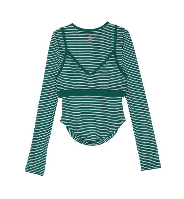 jouetie「【MILLER】ビスチェレイヤードトップス」|Tシャツ・カットソー|グリーン