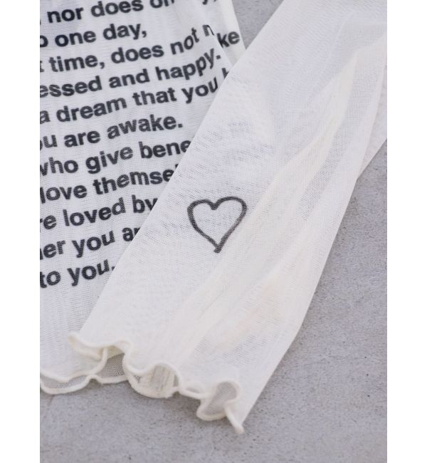 jouetie「カットアウトグラフィックシアートップス」|Tシャツ・カットソー|