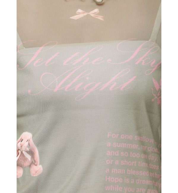 jouetie「カットアウトグラフィックシアートップス」|Tシャツ・カットソー|