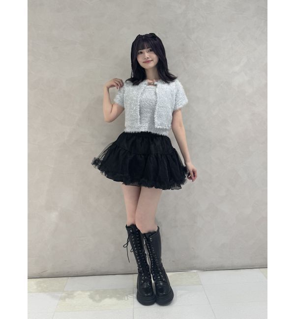 jouetie「ハーフスリーブラメニットアンサンブル」|ニット・セーター|