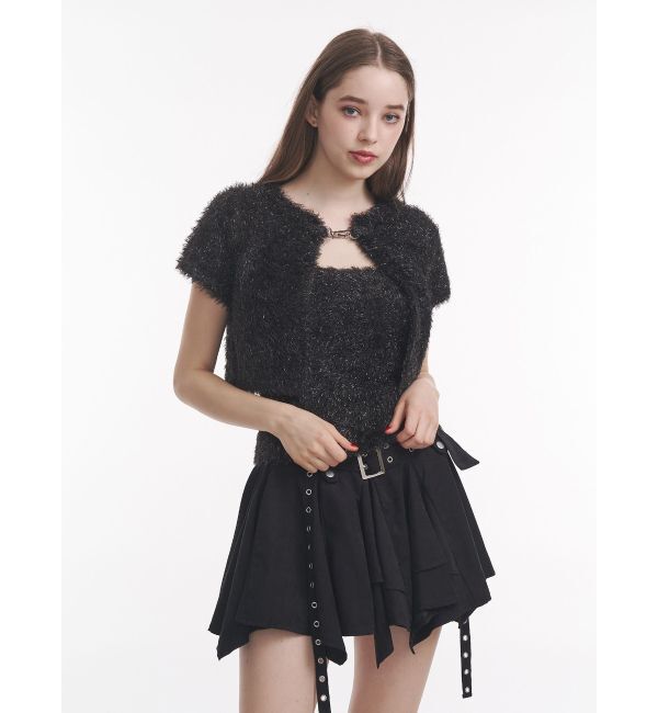 jouetie「ハーフスリーブラメニットアンサンブル」|ニット・セーター|