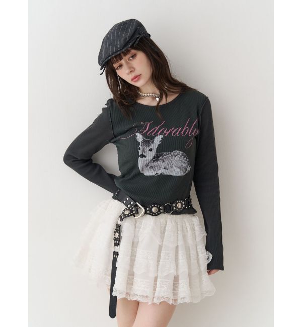 jouetie「バンビフィットロンT」|Tシャツ・カットソー|ブラック