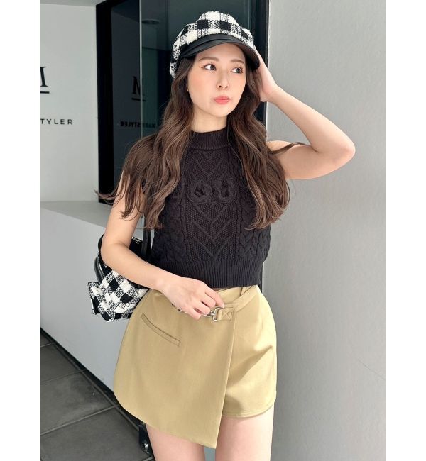 GYDA「Symmetry GYDAラップスカートライクショートパンツ」|スカート|