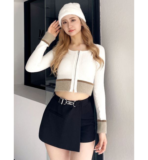 GYDA「Symmetry GYDAラップスカートライクショートパンツ」|スカート|