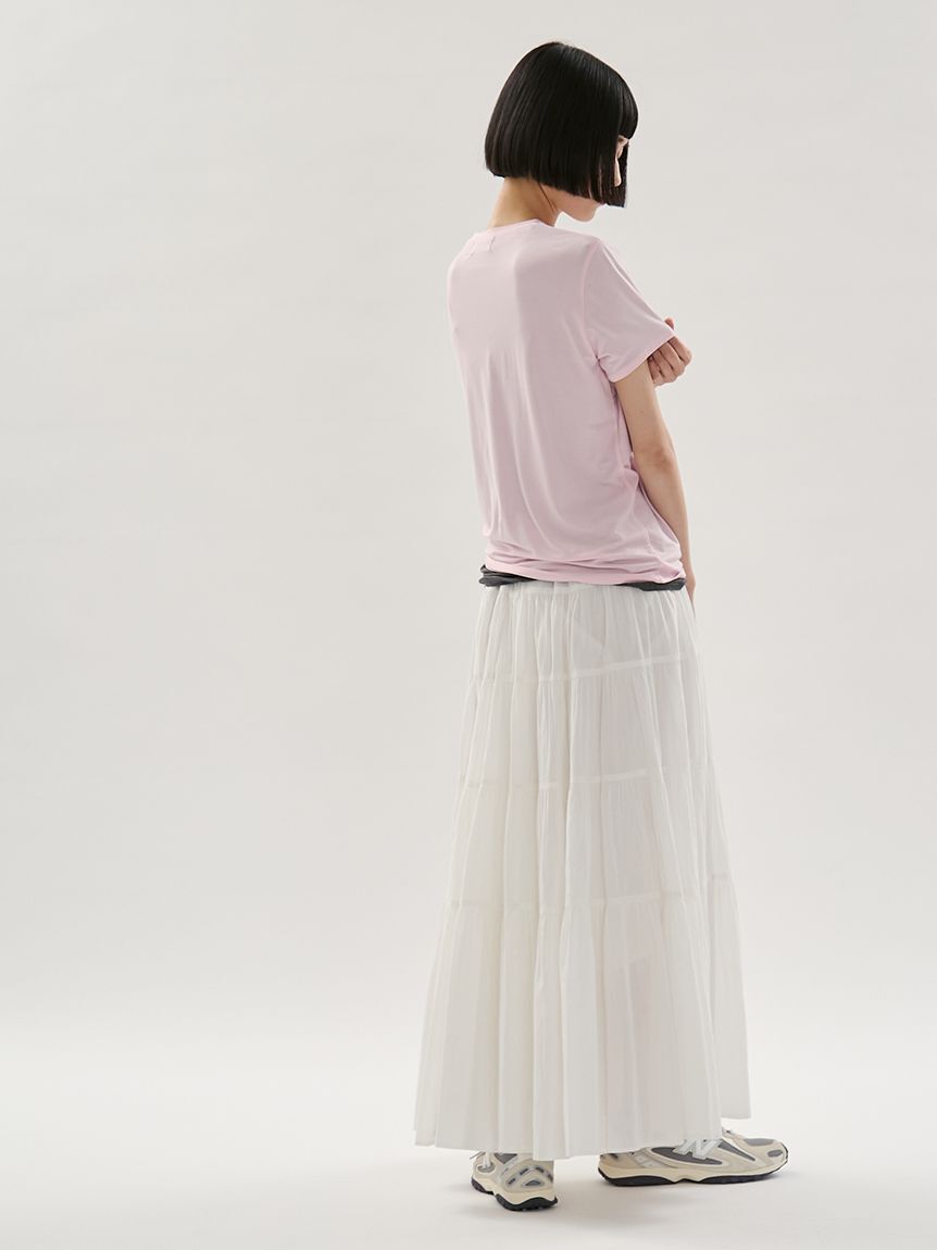 emmi atelier「コットンボリュームティアードスカート」|スカート|