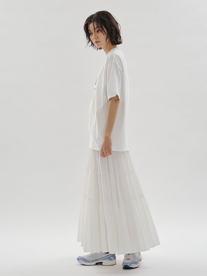 emmi atelier「コットンボリュームティアードスカート」|スカート|