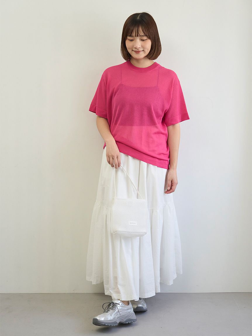 emmi atelier「コットンボリュームティアードスカート」|スカート|