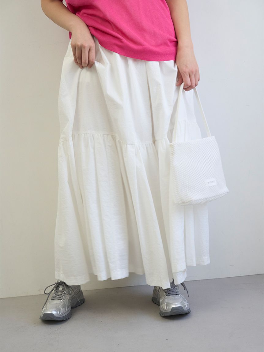 emmi atelier「コットンボリュームティアードスカート」|スカート|