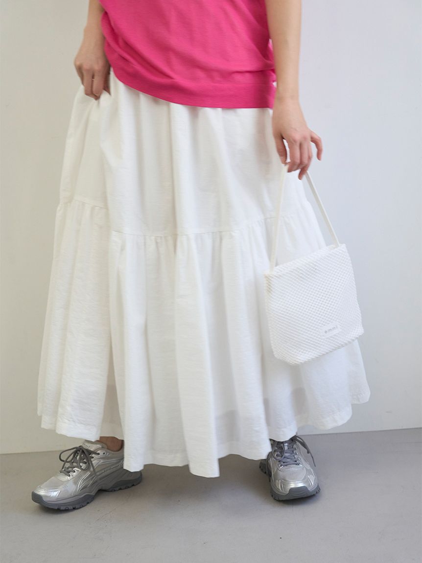 emmi atelier「コットンボリュームティアードスカート」|スカート|