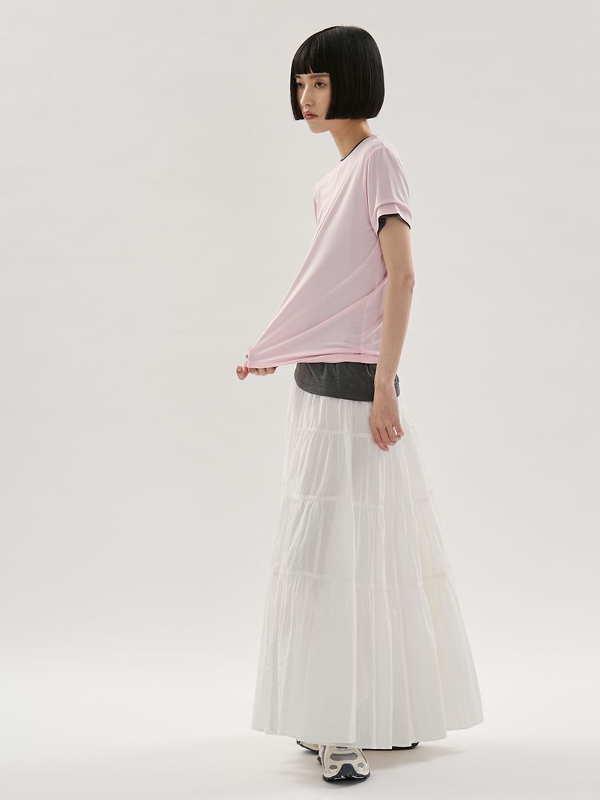 emmi atelier「コットンボリュームティアードスカート」|スカート|