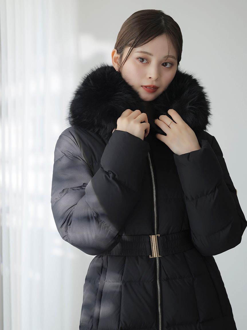 00サイズあり】スタイルアップフレンチダウンロングコート（SNIDEL