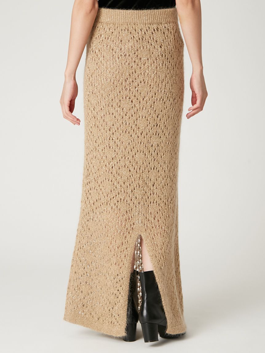 FRAY I.D「モヘアミックスラメニットスカート」|スカート|