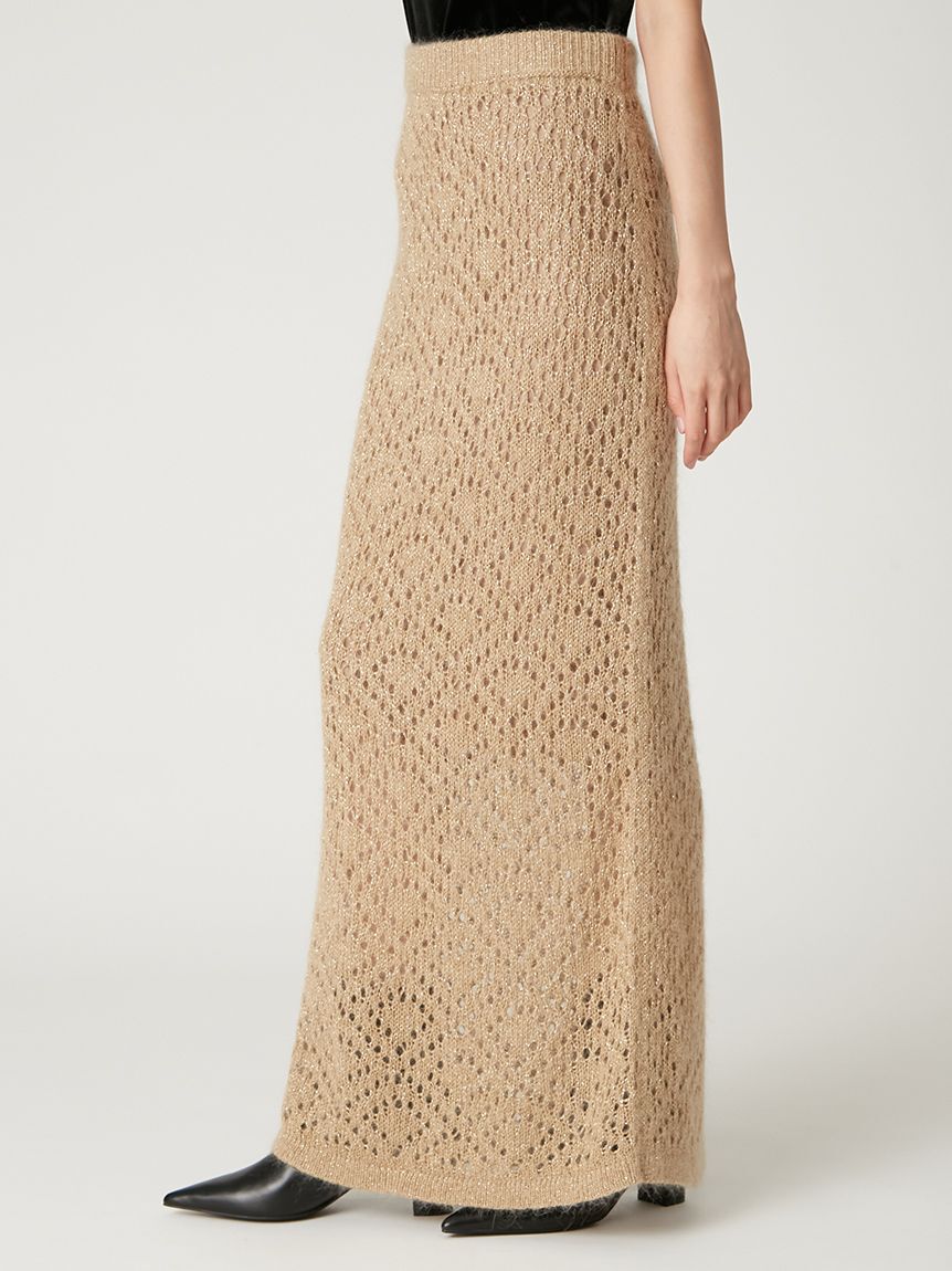 FRAY I.D「モヘアミックスラメニットスカート」|スカート|