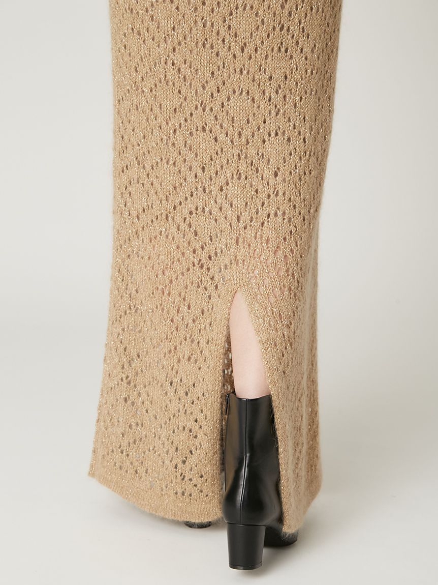 FRAY I.D「モヘアミックスラメニットスカート」|スカート|