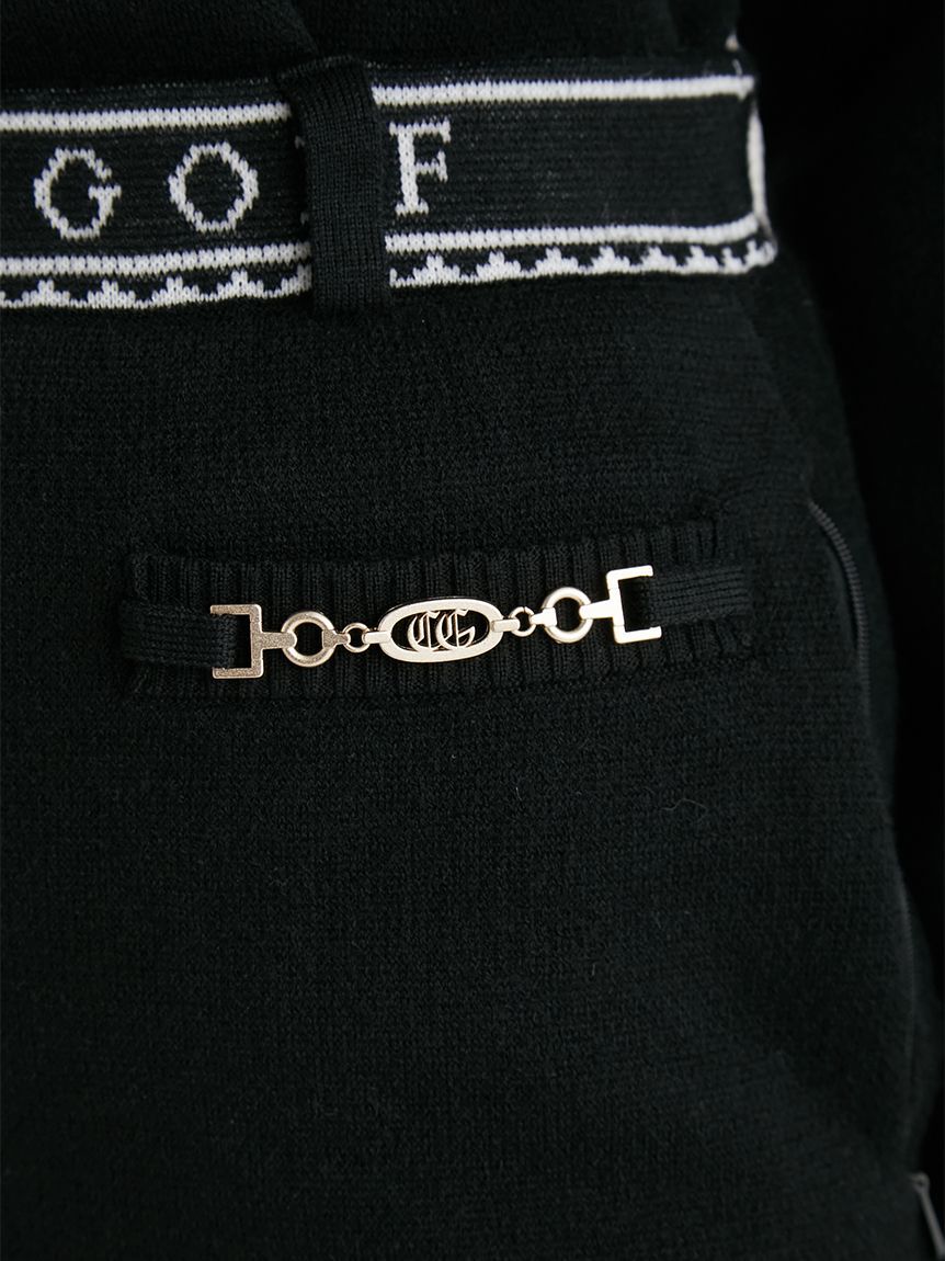 CELFORD「【CELFORD GOLF】　ビット付きニットプリーツスカート」|スカート|