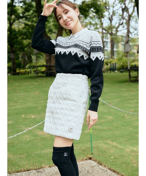 CELFORD「【CELFORD GOLF】　リバーシブル中綿スカート」|スカート|WHT