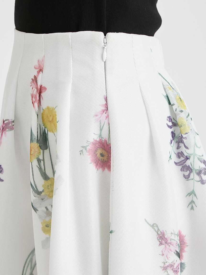 CELFORD「ミニメッシュフラワースカート」|スカート|