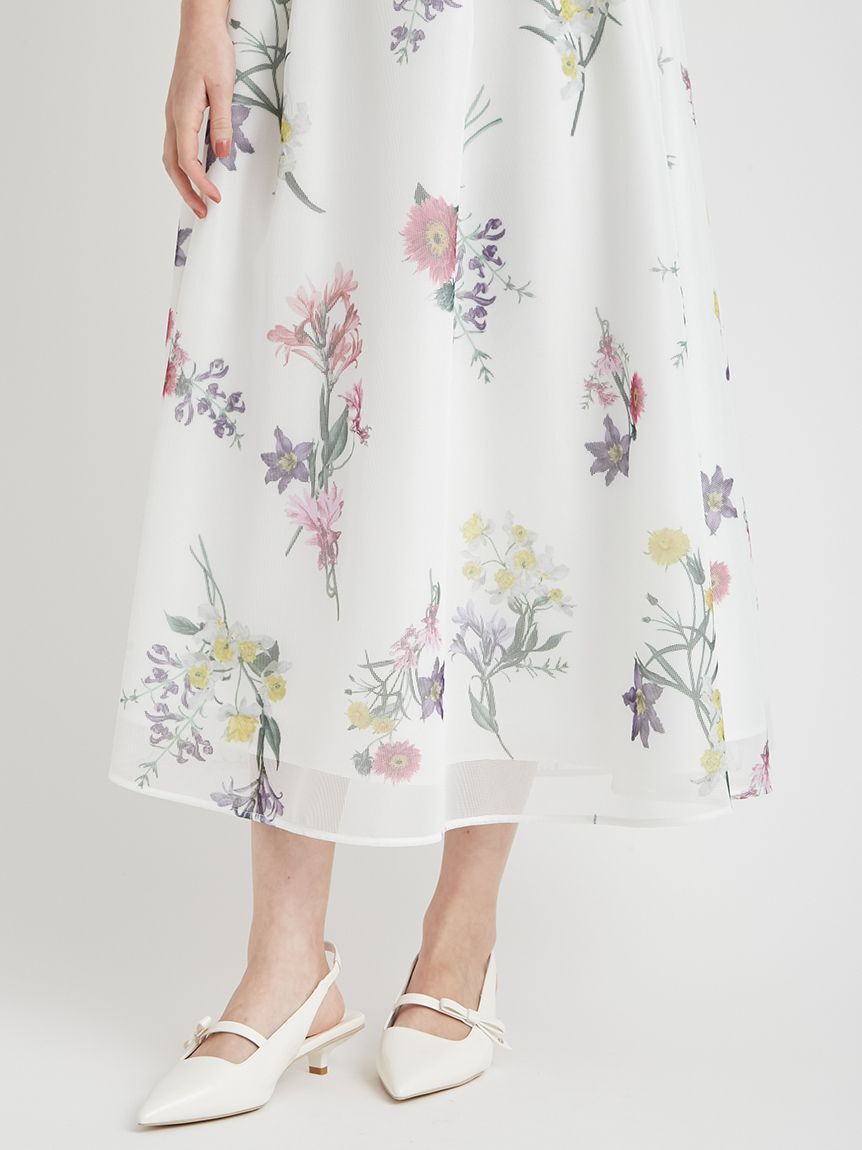 CELFORD「ミニメッシュフラワースカート」|スカート|