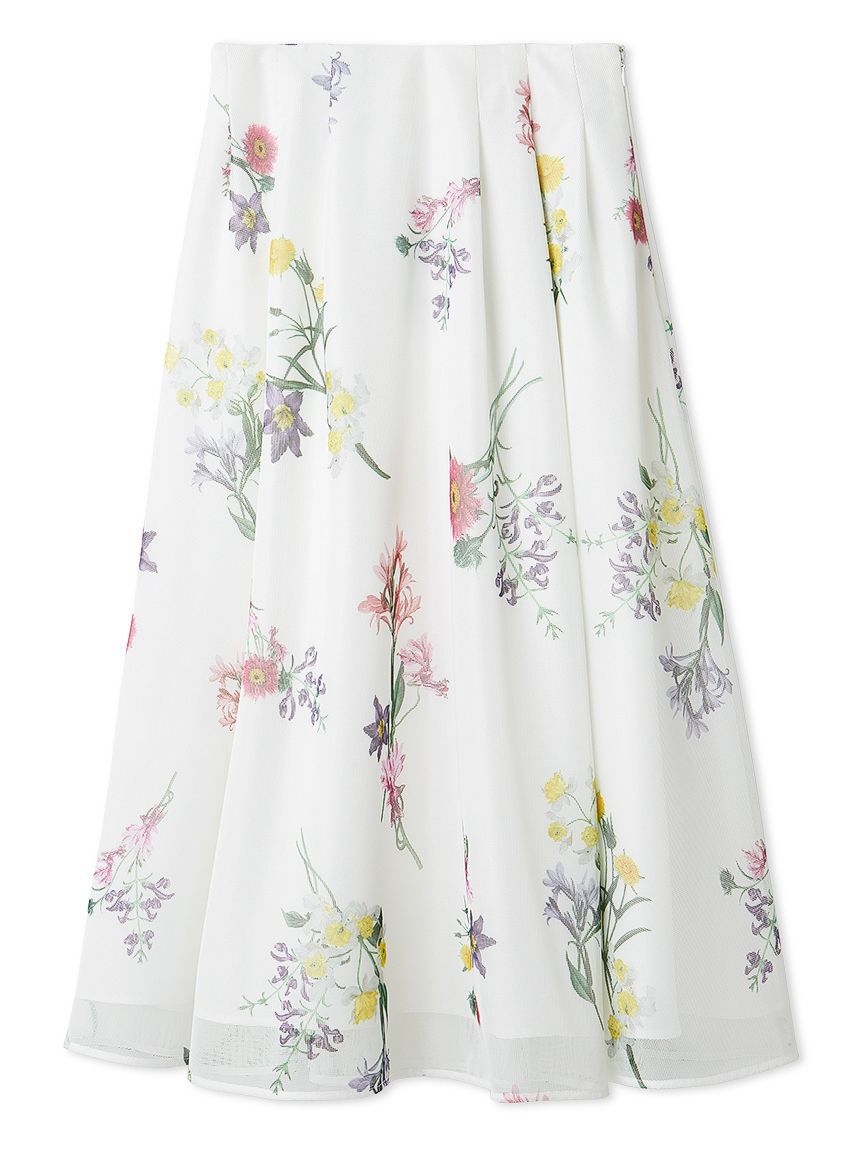 CELFORD「ミニメッシュフラワースカート」|スカート|