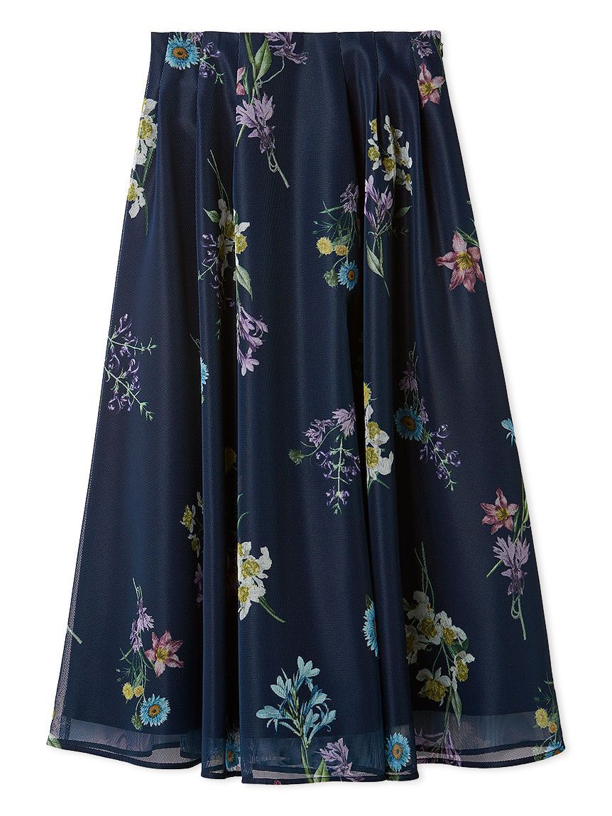CELFORD「ミニメッシュフラワースカート」|スカート|NVY
